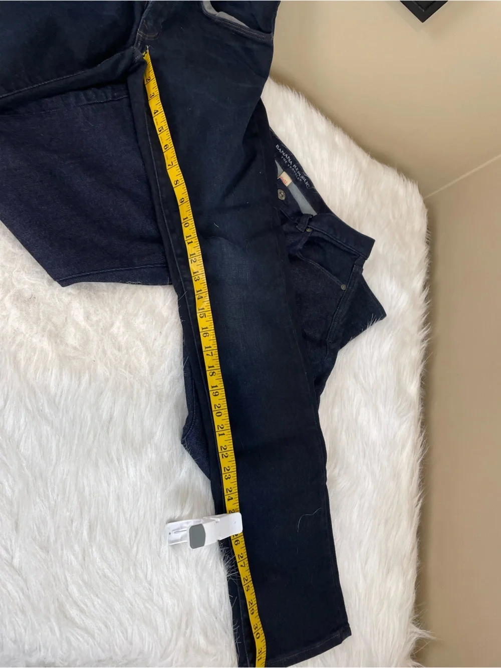 Two pair Banana Republic Men’s Dark Blue Jeans - The Traveler 30 x 32